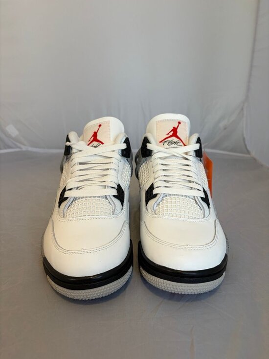 Air Jordan 4 Retro OG white cement 2025 B grade men’s shoes size 10 FV5029 100 main image 5
